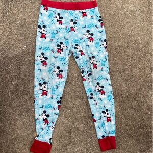 Disney Mickey Mouse Kids Pajama Bottoms - Light‎ Blue and Red